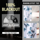 100  Blackout Curtains 84 Inch Length 2 Panels Set Cattleya Floral Printed Drape