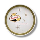 Falstaff Beer Serving Tray 1960s Vtg 13  Mid Century Modern Starburst Deep Dish