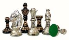 Collectible Large 100  Brass Vintage Chess Board Game Set For Adults 14x14 Inch