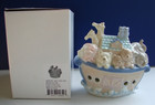 Noah s Ark 1999 Night Light Porcelain With Box Childs Nursery Lamp