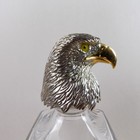 Deakin   Francis Dartington Crystal Bald Eagle Decanter Made In England Vgc