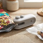 White Rechargeable Mini Bag Sealer Handheld Heat Sealer For Food Snack Storage
