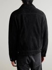 Suede Leather Lambskin Men s Motorcycle Classic Biker Jacket Black Handmade