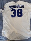 Mlb Kansas City Royals Game Used worn Jorge Bonifacio White Jersey Mlb Authentic