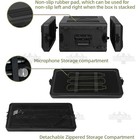 4u Rack Case With Wheels 10in Deep 3-space hdpe Mat For Standard 19 In Dj Audio