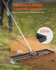 10x36in Lawn Leveling Rake Heavy Duty 83 9in Adjustable Handle For Yard   Garden