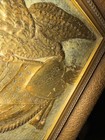 Wwi 1918 Brass Sweetheart Valentine Plaque Frame Engraved Letter Trench Art