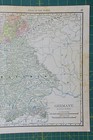 Southern Germany Vintage Original 1889 Rand Mcnally World Atlas Map Lot