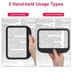 5x Large Handheld Magnifying Glass Magnifier For Reading Books Small Prints