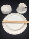 Vintage Bauhaus Trend Pacific Dinnerware White  5-pc Place Setting