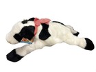 Vintage Dakin Applause Cow Plush Stuffed Animal Black White Huggables