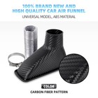 Carbon Fiber Air Intake Duct Front Bumper Brake Cooling W  Flexible Hose 