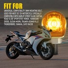 2pcs Motorcycle Signal Turn Light Flush Led Mount Amber For Yzf Yamaha R1 R6 R6s