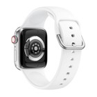 Single-color Silicone Buckle Replacement Strap Watchband For Apple Watch Series 