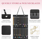 Hanging Necklaces Holder  Large Jewelry Organizer For Necklaces  Bracelets  And 