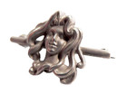 Art Nouveau - Antique Sterling Maiden - Lady Brooch Or Brooch William Link Rare