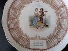 Antique N c Co 1908 Calendar Plate Imogene Iowa  National China Company M Printy