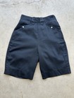 50s Levis Shorthorn Western Pearl Snap Cinch Back Gabardine Side Zip Shorts Vtg