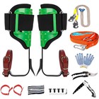 Tree Spikes Adjustable Height Pole Tree Climbing Spurs Steel W 2 Climbing Gear