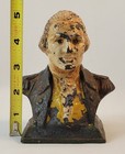 Antique Hubley George Washington Bust Cast Iron Still Bank Circa 1914