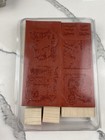 Stampin Up Travel Sketchbook Wood Rubber Stamp Set New 