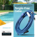 Genuine Dolphin Replacement Part     Durable 60 Ft Blue Cable With Swivel