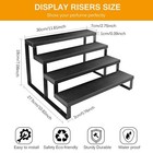 Wood Cologne Organizer For Men 4 Tier Perfume Dresser Black