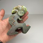 Jeremy Diller Signed Raku Ceramic Pottery Kokopelli Flute Player Figurine