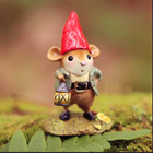 Wee Forest Folk Garden Gnome  Wff  M-391  Woodland Elf Mouse With Lantern