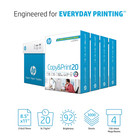 Hp Printer Paper  Copy   Print 20lb  8 5x11  4 Bulk Packs  White  3000 Sheets