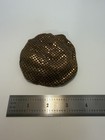 Rare Vintage Gold Tone Mesh Purse Compact Powder Blush - 270