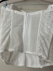 Dominique White Lace Satin Strapless Underwired Boned Bustier 36b Wedding