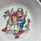 Vintage Raggedy Ann Andy Melamine Dinnerware Set Kids 3pc 1969 Oneida-ware