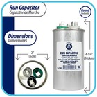 Appli Parts Dual Run Capacitor For Ac 30 5 Mfd Uf  microfarads  370vac Or 450vac
