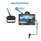 1080p Solar Magnetic Wireless Rv Backup Camera 5  Car Monitor For Trailer Truck