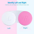 12pcs Contact Lens Case  Colorful Contact Lens Box Left right Eyes Holder Contai
