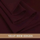 Burgundy Tablecloth 90  X 132  Rectangle Polyester Table Cloth New