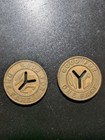 New York City Nyc Transit Authority Vintage Tokens 22 7mm  2 