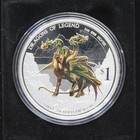 2013 Tuvalu Dragons Of Legend Three Headed Dragon 1oz Silver Proof  1 Coin