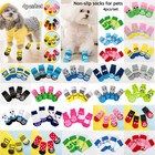 4pcs Dog Anti Slip Socks Cute Puppy Soft Dog Socks Cat Knits Pet Supplies