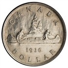 Canada  George V 1936 Silver Dollar  23 32 Gr   36 Mm Au   Km-30