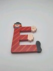 Vtg  Sevi Hand Painted Wooden Alphabet Letter 3 To 4    Clown Child Baby Decor    e 