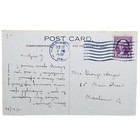 1932 Rms Franconia Ocean Liner Steam Ship Cunard Line Tug Boat Postcard Vtg Pa