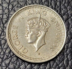 1945 British India    Rupee Silver   500  Coin