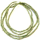 Ghana Green Multi Stripes Waist Seed Beads Glass African Trade Beads 