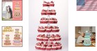 Glossy 6-tier Cupcake Tower Display For Weddings   Showers  20 Inch 