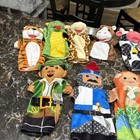 Lot Of 13 Melissa   Doug Mixed Hand Puppets - Zoo Farm Storybook Red Riding Hood