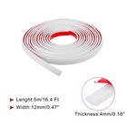 Peel And Stick Trim 0 5 Inch X 16 4ft Flexible Wall Molding Trim White
