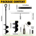 18 Inch Heavy Duty Ground Anchors Screw In  4 Pack Spiral Trampoline Stakes With