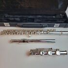 Wt Armstrong 1977 Model 80b Sterling Silver  French open Hole Model Flute B Foot